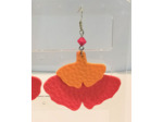 B.O. Similicuir orange/rouge