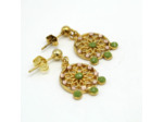Boucles d'oreilles attrape-rêve cristal et résine – Salvia
