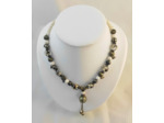 Collier bronze/blanc