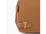 Le Tanneur Simone Sac Bandoulière Moyen Cuir grainé Tan