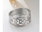 Bague à nœud nordique en acier inoxydable