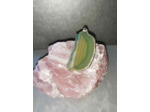 Pendentif tranche d'agate métal olpa913