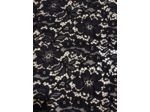 Tissu dentelle guipure viscose coton Marine