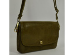Mila Louise Odile BB Pochette Cuir Résille Kiwi