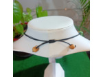 Collier Esméralda beige-vert en ivoire végétal