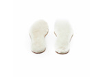 Semelles en peau de mouton liège blanches