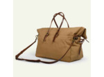 Bleu de Chauffe Sac de Voyage Cabine Cuir Et Toile Camel bm