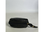 Farfouillette Petit Porte-Monnaie En Cuir Effet Froissé Brillant Noir