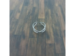 Bague en acier inox croisé
