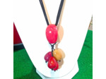 Collier Jade rose-beige en ivoire végétal