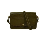 Mila Louise Odile BB Pochette Cuir Résille Kiwi