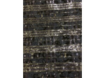 Tissu dentelle damassé Marine bandes de paillettes