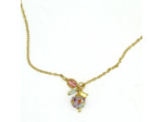 Collier ras de cou rose Yuna