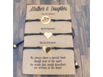 3 bracelets mère & filles cœur doré