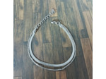 Bracelet acier Inox maille serpent 2 rangs Argenté