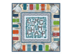Longchamp Carré de soie 90 Paon