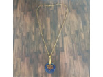 Pendentif Lapis lazuli arbre de vie doré