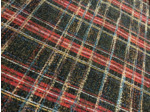 Tissu tartan vert scintillant