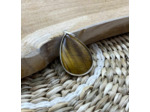 PENDENTIF OEIL DE TIGRE ARGENT