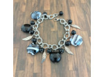 Bracelet perles verre et acier inox
