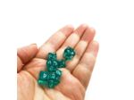 Lot de 7 dés - Miniature - Turquoise Transparent