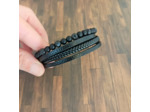 Bracelet homme 3 lanières et 1 pierres de lave