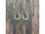 Boucles d'oreilles en acier Inox Argenté-cristal
