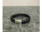Bracelet épais cuir tressé
