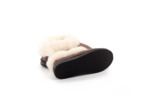 Chaussons mixtes coffee en peau de mouton
