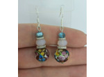 B.O. perles en verre multicolor