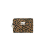Hindbag Leon Trousse Cosmétique En Coton Bio Léopard Cannelle