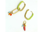 Boucles d'oreilles Citrus Coral