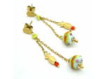 Boucles d'oreilles Citrus Coral