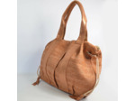 Mila Louise Prudy CM Cabas Toile De Jute et Cuir Tan