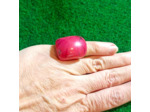 Bague fuchsia en ivoire végétal