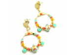 Boucles d'oreilles Aqua Coral