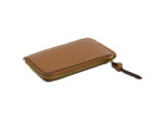 Gérard Darel Tresor Cardholder Porte cartes Zippé Cognac