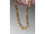 Collier perles quartz rutile qualité extra 10mm x 45cm