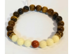 Œil de tigre, jade jaune, pierre de soleil