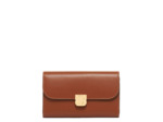 Gérard Darel PM Wallet Portefeuille En Cuir Cognac