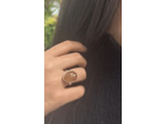 BAGUE ARGENT QUARTZ HÉMATOÏDE