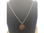 Collier arbre de vie grosse chaîne torsadée en acier inoxydable