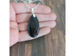 Pendentif en agate noire