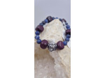 Bracelet sodalite et rubelite OLPA2206