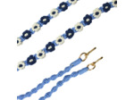 Charlot Chaîne Smartphone Fleur macramé bleu