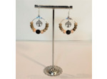 B.O. arbre de vie argenté/perles de bois et de coco