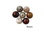 PERLES BOIS FOSSILE