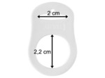 Support tétine en silicone transparent