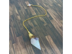 Pendule orgonite quartz rose/améthyste/œil de tigre/opaline/aventurine