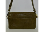 Mila Louise Odile BB Pochette Cuir Résille Kiwi